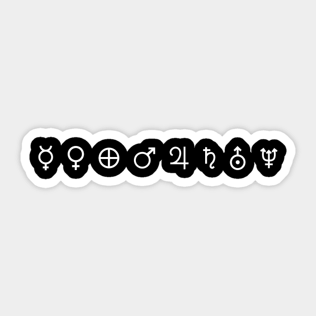 Planets Symbols Sticker by SNXWorld